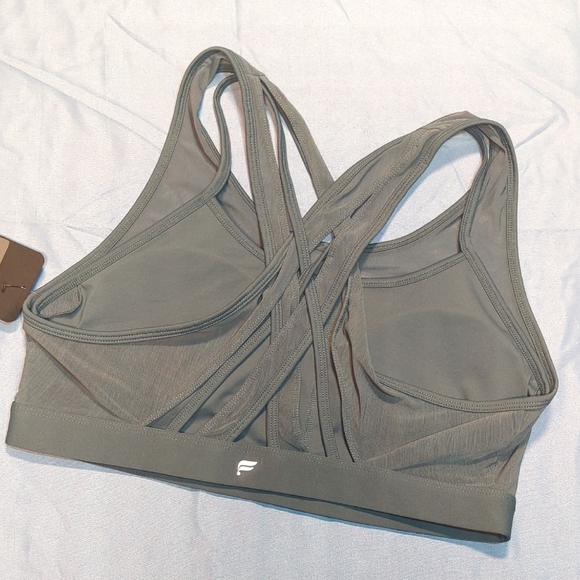 Fabletics Gray Sports Bra with Racerback Design - Picture 3 of 3